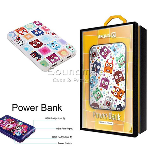 Cartoon Power Bank 10000 mAh - Dual Charger